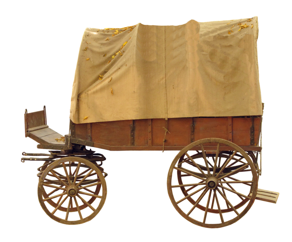 covered wagon, wooden cart, spokes-2509795.jpg